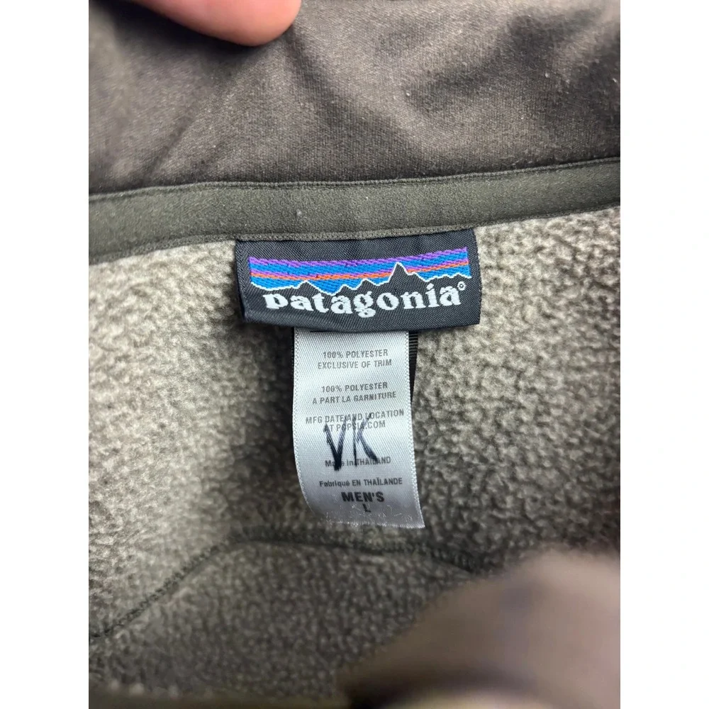 Patagonia Better Sweater Pullover Mens Large Brown 1/4 Zip Fleece 25521 FA12